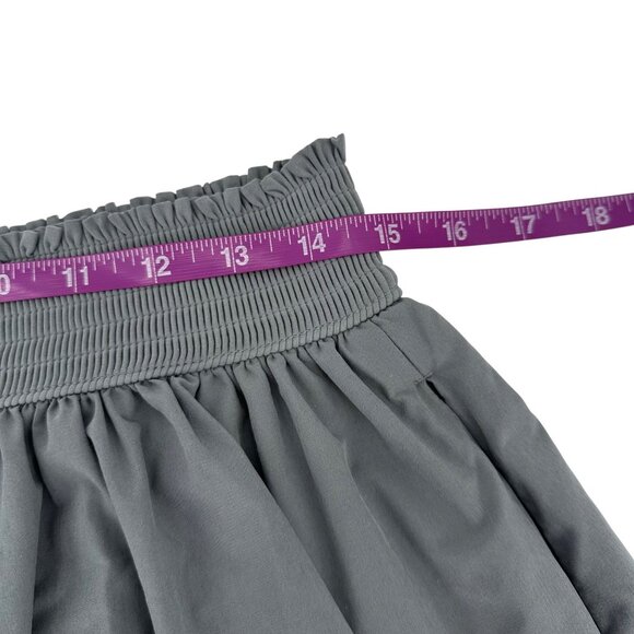 Athleta Womens Gray Lightweight Pockets Smocked Waist Flowy Skort Size M - Picture 10 of 10